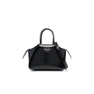 PRADA SUPERNOVA BRUSHED LEATHER TOTE BAG 1BA366 (21*14*11cm)